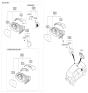 Diagram for 2020 Kia Rio Side Marker Light - 87624H9000