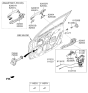 Diagram for 2021 Kia Rio Door Latch Assembly - 81310H8000
