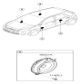 Diagram for 2022 Kia Rio Car Speakers - 96330H9000