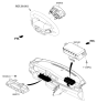 Diagram for 2019 Kia Optima Air Bag - 80100D5000WK