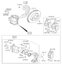 Diagram for Kia Optima Brake Caliper - 58180D4A10