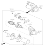 Diagram for Kia Starter Brush - 361592G500