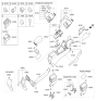 Diagram for 2016 Kia Optima Center Console Base - 84610D5000WK