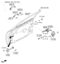 Diagram for Kia Front Door Striker - 81350A9000