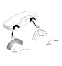 Diagram for Kia Optima Wheelhouse - 86811D5500