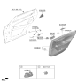 Diagram for 2025 Kia EV6 Door Handle - 82620CV000QCB