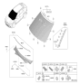 Diagram for 2026 Kia EV6 Windshield - 86111CVBY0