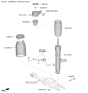 Diagram for 2026 Kia EV6 Shock Absorber - 55308CVEC0