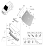 Diagram for 2025 Kia Niro Windshield - 86111AT280