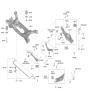 Diagram for 2025 Kia Niro Rear Crossmember - 55410AT000