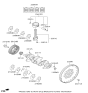 Diagram for 2025 Kia Niro Crankshaft Thrust Washer Set - 2102007011