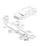 Diagram for 2026 Kia Sportage Wiper Blade - 983512W000