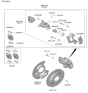 Diagram for Kia K4 Brake Disc - 58411L1000