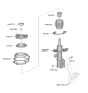 Diagram for 2026 Kia K5 Coil Spring Insulator - 54633L1000
