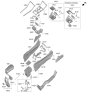 Diagram for 2025 Kia K5 Armrest - 84660L2AA0JR3