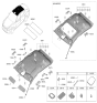 Diagram for 2018 Kia Stinger Sun Visor - 85201J5320WK