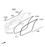 Diagram for Kia Stinger Door Seal - 82110J5000