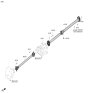 Diagram for Kia Drive Shaft - 49100J5600