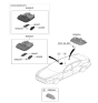 Diagram for 2023 Kia Stinger Dome Light - 92850J5000WK