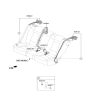 Diagram for 2022 Kia Stinger Seat Belt - 89810J5500WK