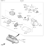 Diagram for Kia Starter Brush - 361722GGA0