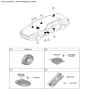 Diagram for 2021 Kia Stinger Car Speakers - 96380J5000