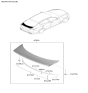 Diagram for 2019 Kia Stinger Spoiler - 87210J5000