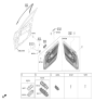 Diagram for Kia Door Lock Switch - 93250J5000