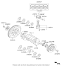 Diagram for Kia Stinger Crankshaft Gear - 231212C550