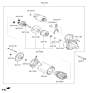 Diagram for 2024 Kia Forte Starter Brush - 361592E501