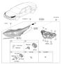 Diagram for 2019 Kia Forte Headlight - 92102M7000