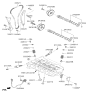 Diagram for 2016 Kia Forte Timing Chain Guide - 244302E000