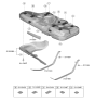 Diagram for 2024 Kia Forte Fuel Tank Strap - 31211F2000