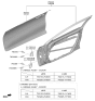 Diagram for 2026 Kia Sportage Door Hinge - 793102V000