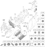 Diagram for 2025 Kia K5 Body Mount Hole Plug - 1735116000B