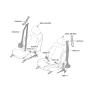 Diagram for 2025 Kia Sportage Seat Belt - 88830DW510WK