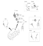 Diagram for 2025 Kia Sportage Door Lock Cylinder - 81970P1A00