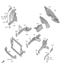 Diagram for 2025 Kia Sportage Radiator Support - 64101DW000