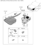 Diagram for 2025 Kia Sportage Headlight - 92102DW100