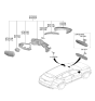 Diagram for 2026 Kia Sportage Car Mirror - 87610P1250