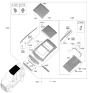 Diagram for 2025 Kia Sportage Sunroof - 81600DW000GYT