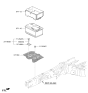 Diagram for Kia Battery Tray - 37150D3500