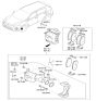 Diagram for 2020 Kia Sportage Brake Pad Set - 58101D3A11