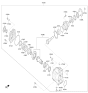 Diagram for Kia Pinion Bearing - 473634G100