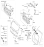 Diagram for Kia Sportage Door Lock Actuator - 81230D3000