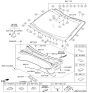 Diagram for Kia Sportage Windshield - 86111D9520