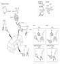 Diagram for Kia Sportage Ignition Lock Assembly - 81905D9760
