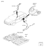 Diagram for 2020 Kia Sportage Brake Backing Plate - 58244D9700