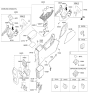 Diagram for Kia Armrest - 84660D9000CBQ