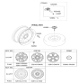 Diagram for Kia Sportage Spare Wheel - 52910D9370